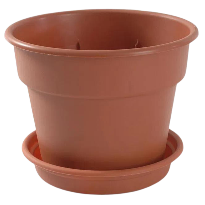 MACETA DURAKOTTA REDONDA 6 CON PLATO